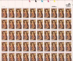 US Stamp 1984 Christmas Madonna by Fra Filippo Lippi 50 Stamp Sheet Scott #2107