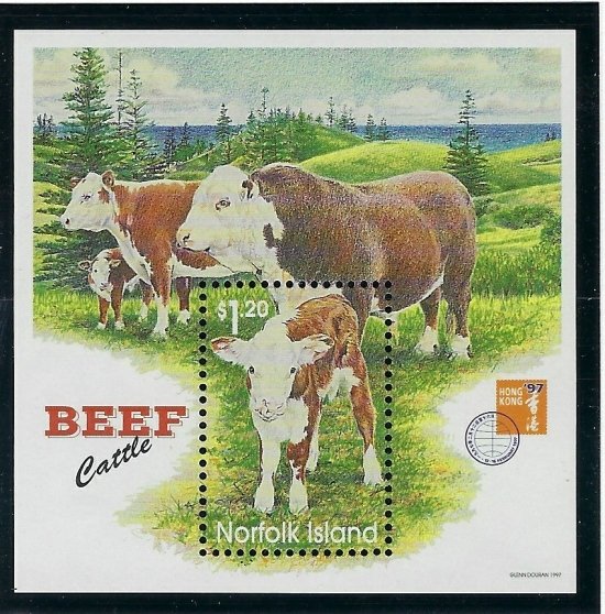 Norfolk Is 616a MNH 1997 with overprint (ak3443)