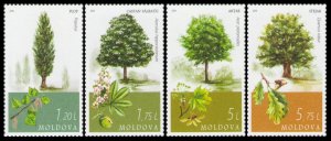 2018 Moldova 1033-1036 Trees 7,80 €