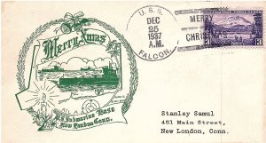 USA 1937 Scott 800 on Merry Xmas Cachet Cover