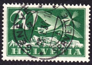 Switzerland Scott C4a  VF used with a splendid SON cds.