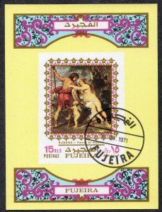 Fujeira 1971 - Rubens - Art - Used Souvenir Sheet