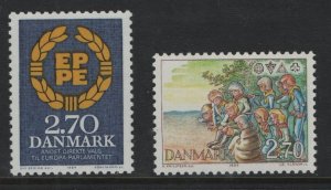 DENMARK 753-754  MNH SET