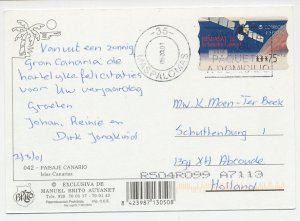 Postcard / ATM stamp Spain 2001 Satellite