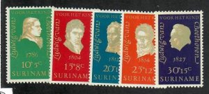 Surinam; Scott B167-B171; 1970;  Unused; NH; Complete Set