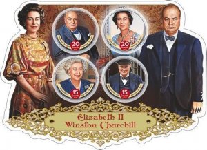 Stamps. Winston Churchill 2023 year 1+1 sheet perforated NEW