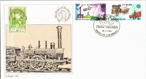 Belgium, Worldwide First Day Cover, Trains, Europa