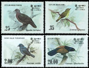 Sri Lanka #691-694  MNH - Birds (1983)