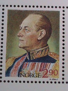 NORWAY-1988-SC#931- 85TH BIRTH DAY-KING OLAV V  MNH S/S SHEET VERY FINE