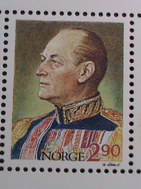 NORWAY-1988-SC#931- 85TH BIRTH DAY-KING OLAV V  MNH S/S SHEET VERY FINE