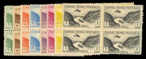 United States Possessions, Canal Zone #C7-15 Cat$109.40 (for complete set), 1...