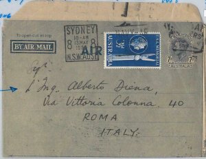 65780 - AUSTRALIA - Postal History -  AEROGRAMME signed by HAMILTON CROAKER 1955