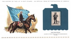 THE HISTORY OF THE U.S. IN MINT STAMPS SAM HOUSTON