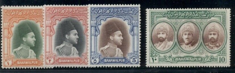 PAKISTAN-BAHAWALPUR #12-15, High values in set, og, NH, VF, Scott $170.00