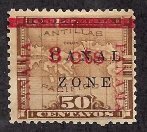 Canal Zone 19d Mint,OG,HR... SCV $110.00... Panama Up & Down, No Period