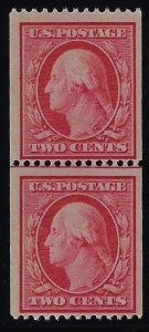 Scott #349 - $1,250.00 – F/VF-OG-NH - Pristine Guide Line Pair Showpiece!