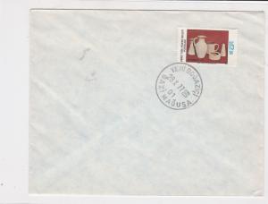 cyprus 1977 jug cup stonewear stamps cover ref 21181