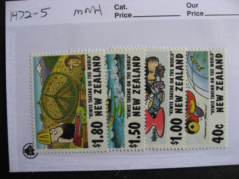 NEW ZEALAND cartoonists set Sc 1472-5 MNH 