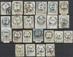 Austria (1866) Used Lot/23 Revenues