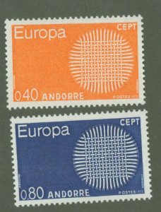 Andorra (French) #196-197 Mint (NH) Single (Complete Set) (Europa)