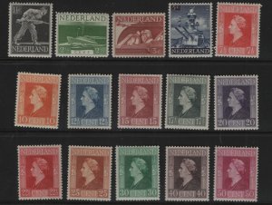 Netherlands 262-276 MINT HINGED SET