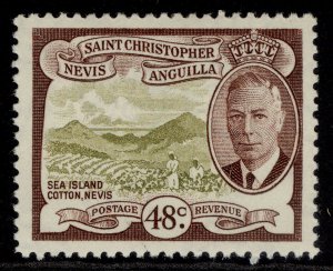 ST KITTS-NEVIS GVI SG102, 48c olive & chocolate, M MINT.