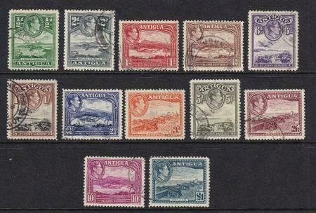 Antigua 1938-1951 SC 84-95 Used SCV$ 131.00 Set