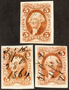 US Stamps # J24,5,7 Used Superb Postage Due