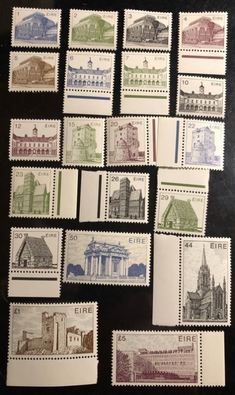 Ireland Scott# 537-556 VF NH Unused set Cat. $52.50