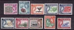 Pitcairn Is.-Sc#-20-30 ex #21- id9- unused hinged [#29,30 are NH] set-1957-