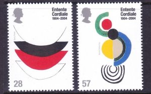 Great Britain 2200-01 MNH 2004 Entente Cordiale Centenary Set of 2