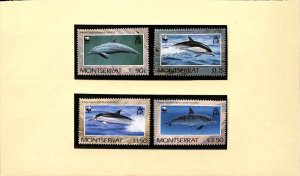 Montserrat WWF World Wild Fund for Nature MNH stamps Spinner dolphin