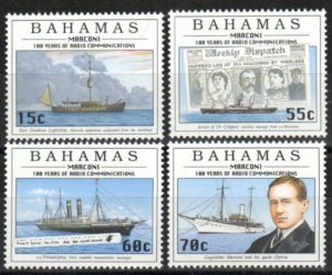 Bahamas Stamp 865-868  - Radio centenary