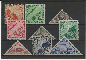 Tanna Touva 1934 Air basic set of 9 sg.51-9  mint hinged