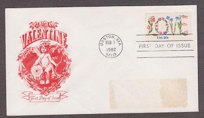 1951 Love Artmaster FDC with address label removed