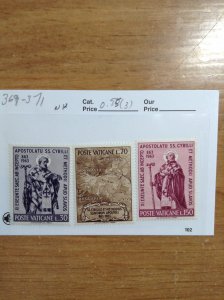 Vatican City Sc #  369-371  NH