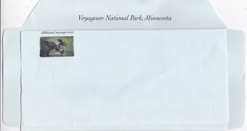 United States Voyageurs National Park Minesota 60c+10c Aerogramme Unused VGC