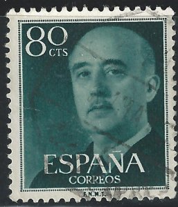 Spain #824 80c Gen Francisco Franco