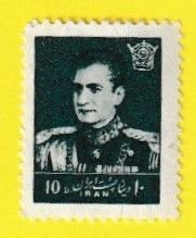 IRAN SCOTT#1139 1960 10d SHAH PAHLAVI - MH