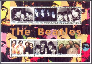 Benin 2003 Music Rock Band The Beatles (II) Sheet MNH