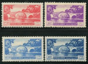 Lebanon 1950 Cedar & Aqueduct set Sc# 234-42 mint