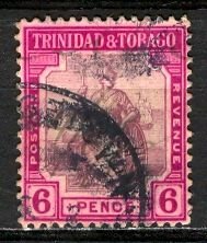 Trinidad & Tobago; 1913; Sc. # 6; O/Used Single Stamp