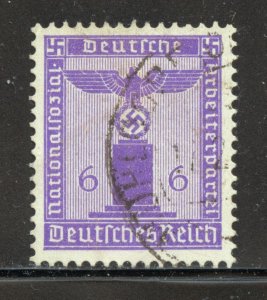 Germany Scott S16 Used H - 1942 6pf Franchise Stamp - SCV $2.25