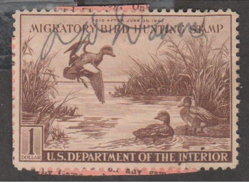 U.S. Scott #RW9 Duck Stamp - Used Single
