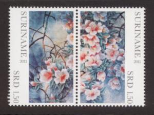 Suriname Sc# 1425 MNH Azaleas (Pair)