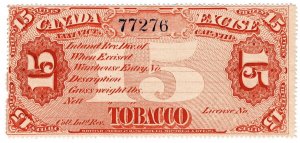 (I.B) Canada Revenue : Tobacco Excise Seal