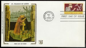 UNITED STATES FDC 20¢ St Francis Assisi 1982 Zaso