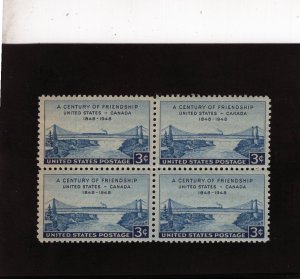 961 Peace w/Canada, MNH blk/4