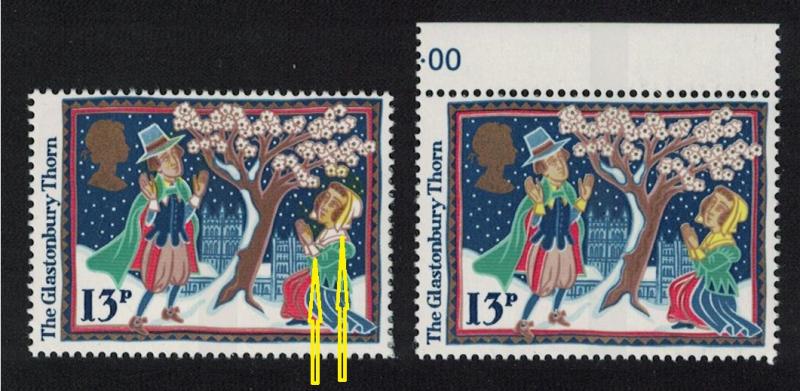 Great Britain Christmas Folk Customs 13p Missing Yellow 1986 MNH SG#1342