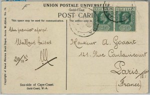 39930 - SIERRA LEONE - POSTAL HISTORY - POSTCARD to FRANCE - Cape Coast